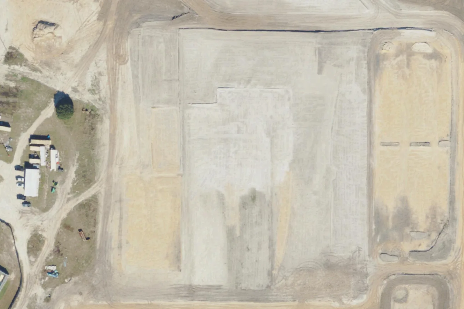 The Kirkland Ranch K-8 site on Innovation Drive under construction in January 2023, before the school opened in August 2024, seen from the air.