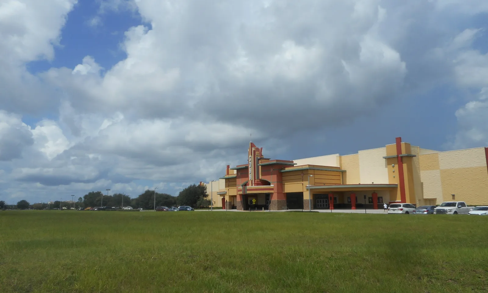 The 16-screen movie theater at The Grove at Wesley Chapel, a shopping center at I-75 Exit 279